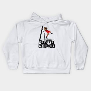 Street Workout- Muscle up-C Kids Hoodie